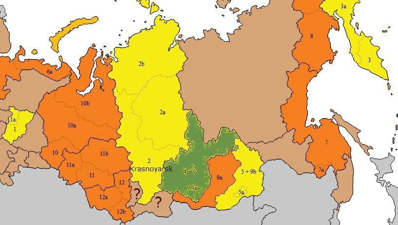 Субъекты федерации сибирский