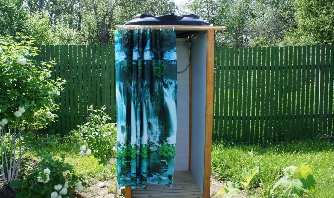 Красивый Душ На Даче Фото